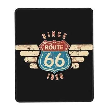 Route 66 Ženklas Nuo 1926 Pelės Mygtukai Custom Anti-Slip Gumos Pagrindo Žaidėjus Kilimėlis Priedai Motinos Kelių Tarnyba KOMPIUTERIO Stalas Kilimėlis